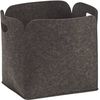 Zeller Present Basket felt anthracite high 30x24x30cm