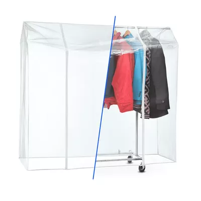 Tatkraft Lawyer protective cover 130x160x60 cm with 2 zippers for clothes rack Bild 3