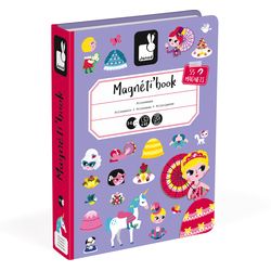 Janod Magnetbuch Prinzessin 55 Magnete und 7 Karten