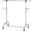 Tatkraft Falcon clothes rack 106-179 x 137.5-187.5 x 49.5 cm mobile, max. 80 kg, chrome-plated thumb 1