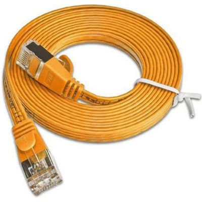 SLIM câble patch Cat 6, STP, 20 m, orange Bild 3