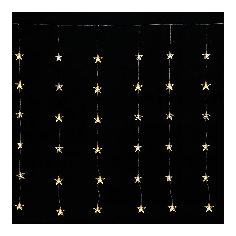 Ekström LED light curtain outdoor with stars 48 LED 175x120cm Bild 1