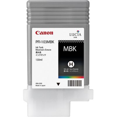 Canon PFI-103MBK Pigment ink tank Black for IPF6100 130ml ink cartridge Original Black 1 piece (s) Bild 3