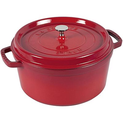 Staub Topf rund Vitamin Kirschrot 6.7 lt. 28cm