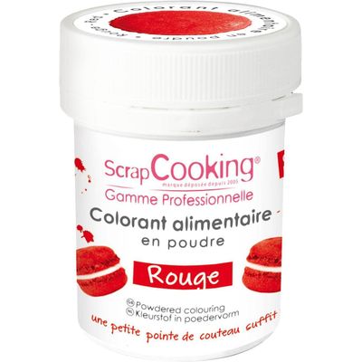 Scrap Cooking Déco poudre rouge, ultra intense 5g