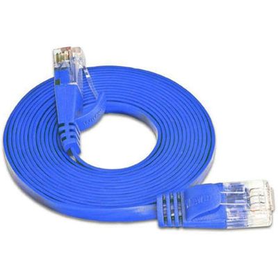 SLIM patchkabel Cat 6, UTP, 3 m, Blau