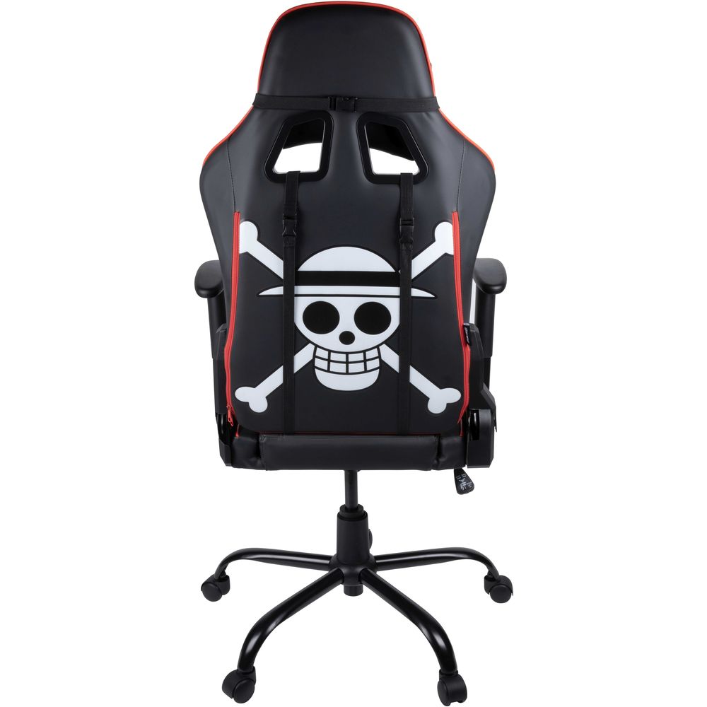 Konix One Piece Chaise de bureau gaming - Inclinaison siège 150° - Cuir  polyuréthane lisse - Noir et rouge