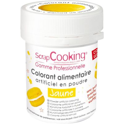 Scrap Cooking Colore in polvere, giallo, 5 g