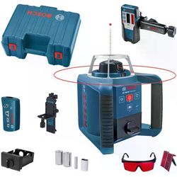 Bosch Professional Laser rotante con RC 1, WM 4 e LR 1,GRL 300 HV, 300 m