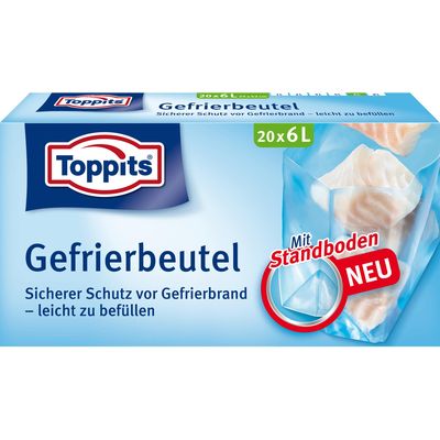 Toppits Sacs congélation 20 pièces 6,0 litres 29x47cm