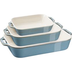 Staub Keramik Ofenformset 3-tlg. antik-türkis