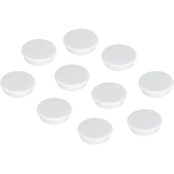 Franken Magnete di sostegno Ø 32 mm, 10 pezzi, bianco