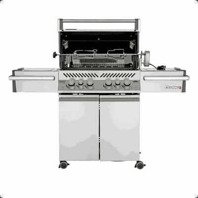 Napoleon Prestige Pro 500 Edelstahl inkl. Grillspiess - Ausführung Propangas Bild 2