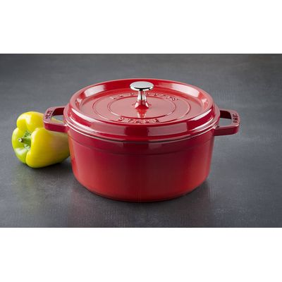 Staub Topf rund Vitamin Kirschrot 3.8 lt. 24cm Bild 8