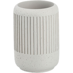 Zeller Present Cement toothbrush tumbler ø 7x10.2 cm