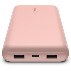 Belkin Boost Charge Powerbank 20000mAh 15W incl. USB-A/USB-C Cable 15cm - rose