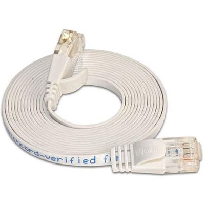 SLIM câble patch Cat 6, UTP, 0.15 m, blanc