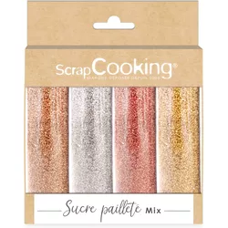 Scrap Cooking Zukerdeckor irisierend gold, pink, silber, kupfer